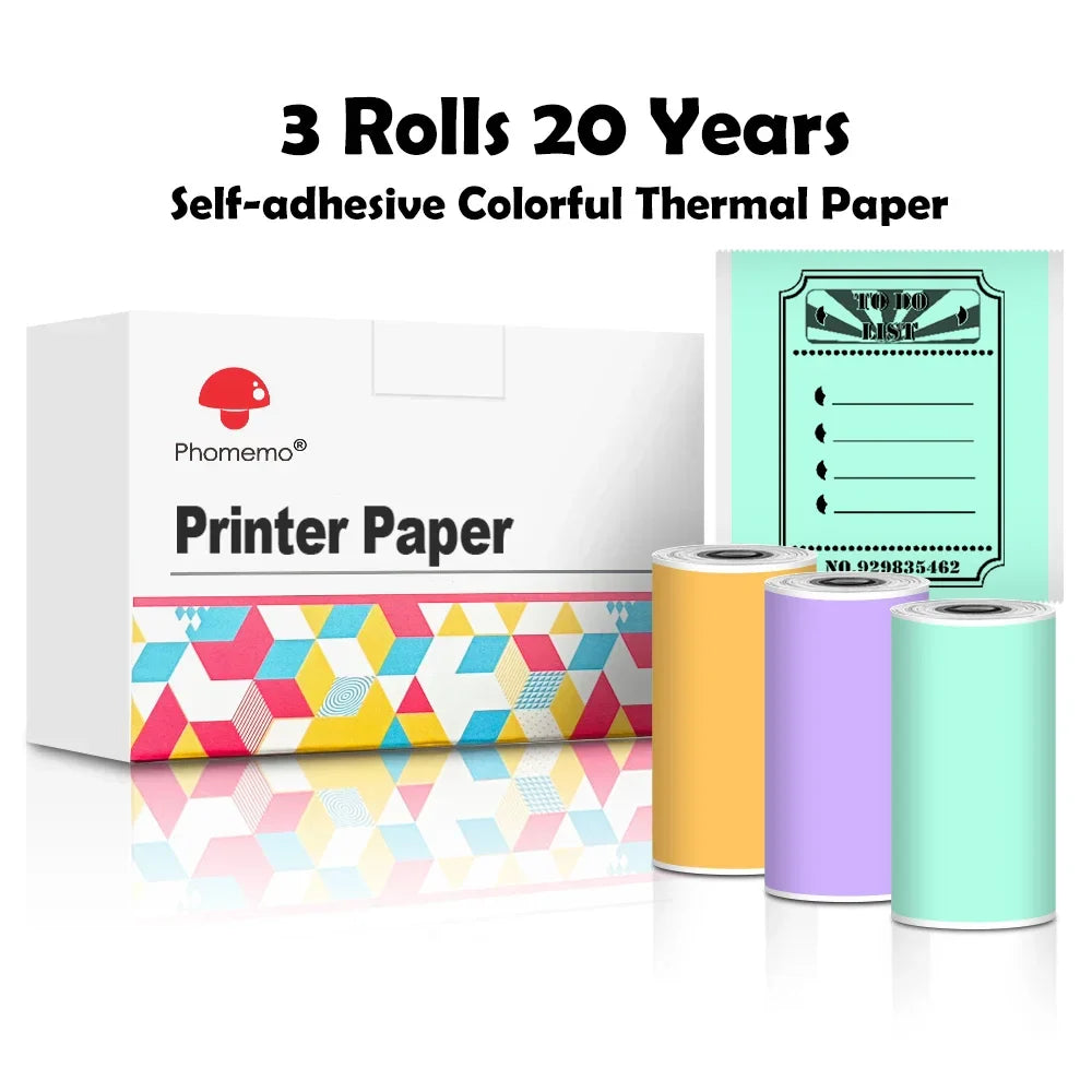 Colourful Rolls x 3 - Adhesive