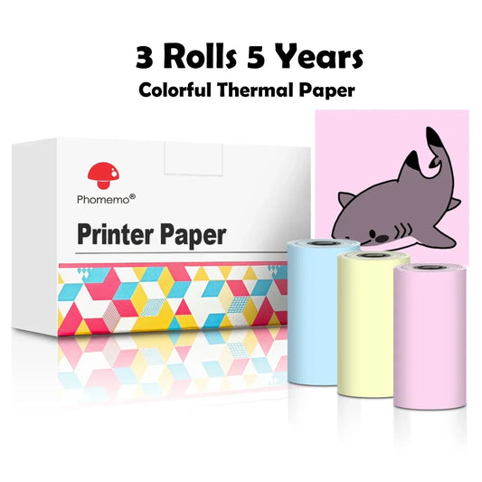 Colourful Rolls x 3 - Non-Adhesive