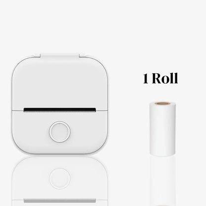 Insatvik™ Mini Printer Classic - White / 1 x Insatvik Classic + 1 Roll (White) - Printer