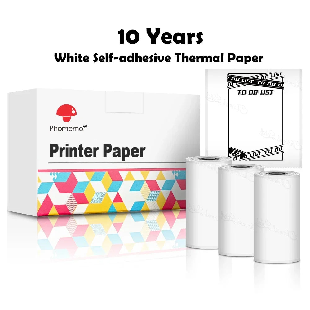 White Rolls x 3 - Adhesive