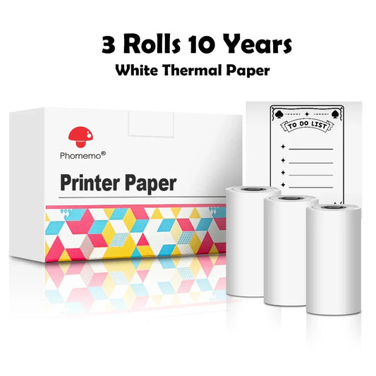 White Rolls x 3 - Non-Adhesive